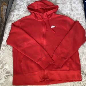 Nike Bold Red Full-Zip Hoodie
